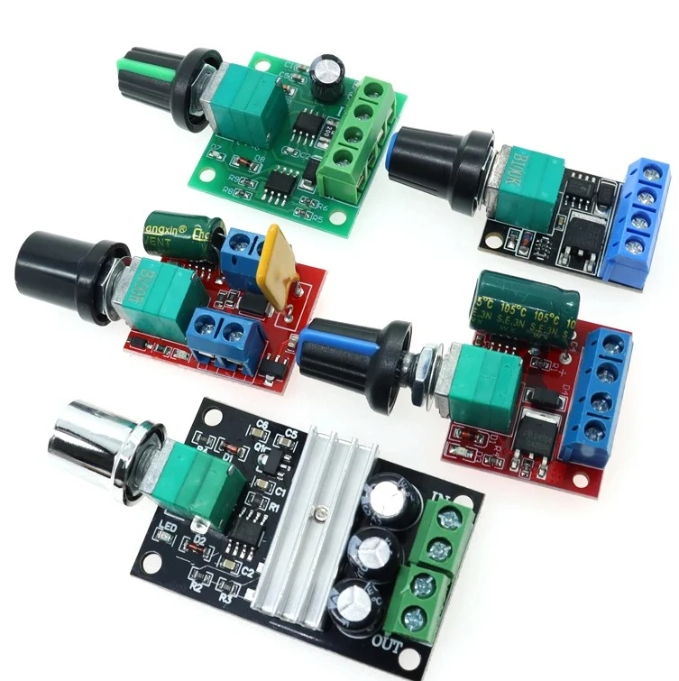 Регулятор скорости двигателя с ШИМ, регулятор скорости двигателя низкого напряжения, регулируемый модуль привода, постоянный ток 1,8–35 В, 2 А, 3 А, 5 А, 10 А, 30 Вт, 80 Вт, 90 Вт