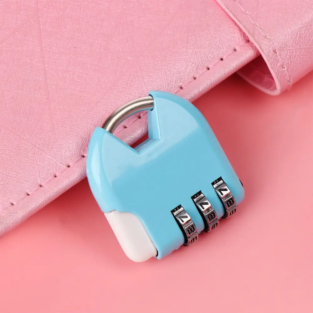 3 Digit Password Padlock Mini Suitcase Metal Lock Diary Protector Combination Gym Lock Travel Safe Lock Luggage Security Tool