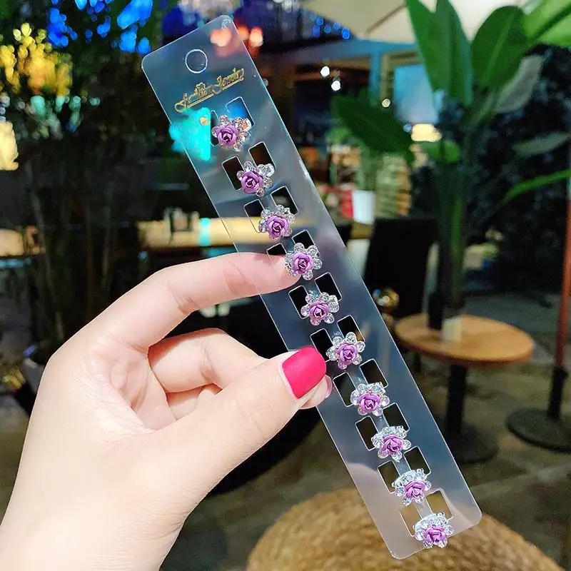 Prinzessin Krone Baby Clip Frisur Kinder Perle Strass Bohnen Schnalle Haarnadel Kinder Mädchen Disc Haar Kleine Schnalle Greifen – Detail 5