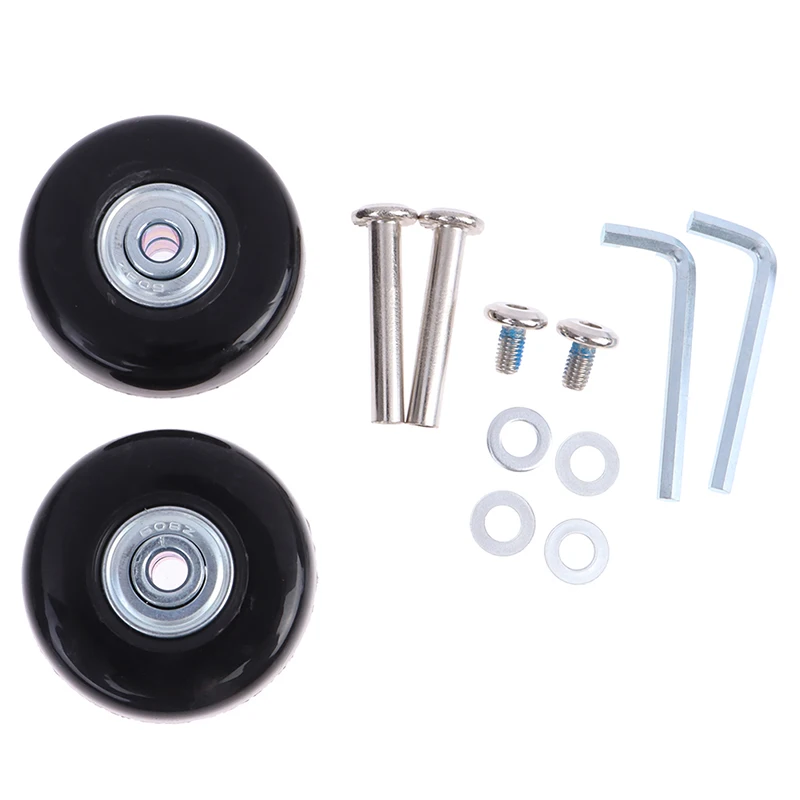 2pcs Replacement Travel Luggage Suitcase Wheels Axles Repair Kit Dia 5/6cm Trolley Travel Wheel