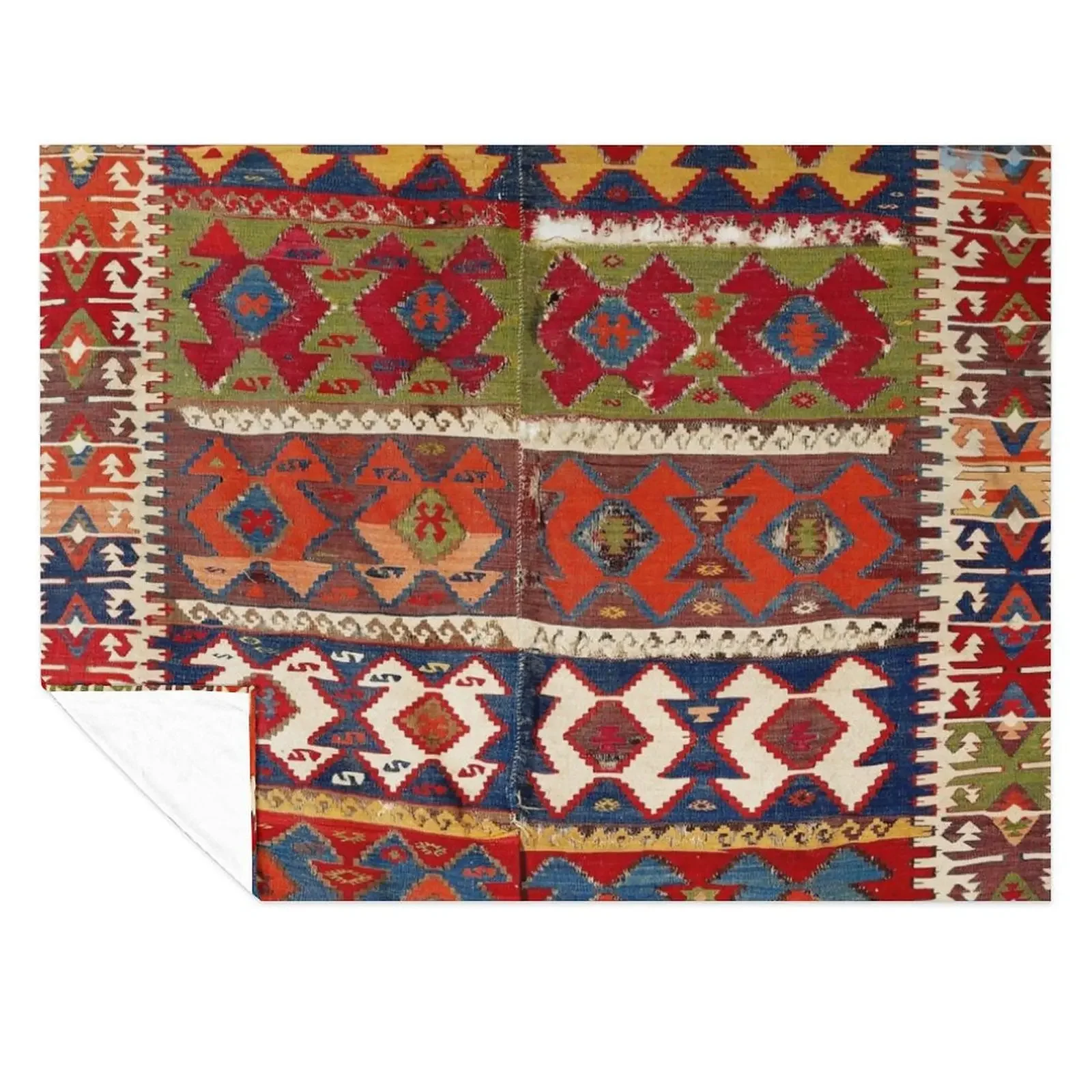 

Mut Taurus Anatolian Kilim Print Throw Blanket Thermal bed plaid Cute Thins Blankets