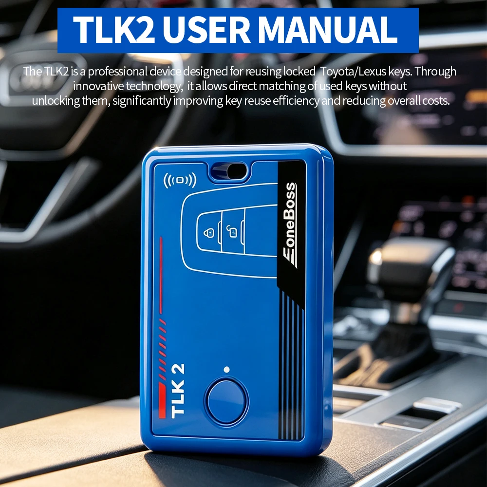 TLK2 EoneBoss Locked Key Reuse Tool Work for Toyota/Lex-us Smart Remote Car Key 4A-AA BA Chip Unlock Reuse Locked Key Programmer