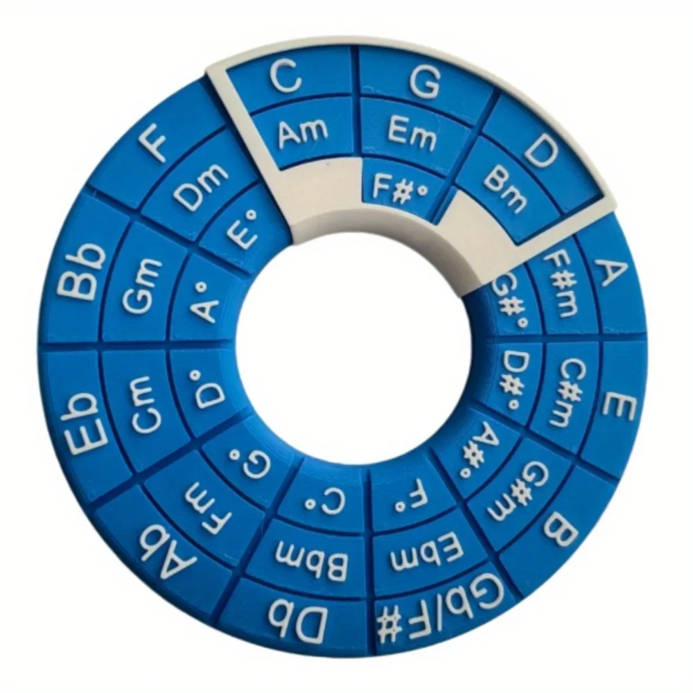 Large Plastic Pentatonic Circle for Quick Tuning and Memorization Aid Ideal for Beginners and Creators to Master Chord