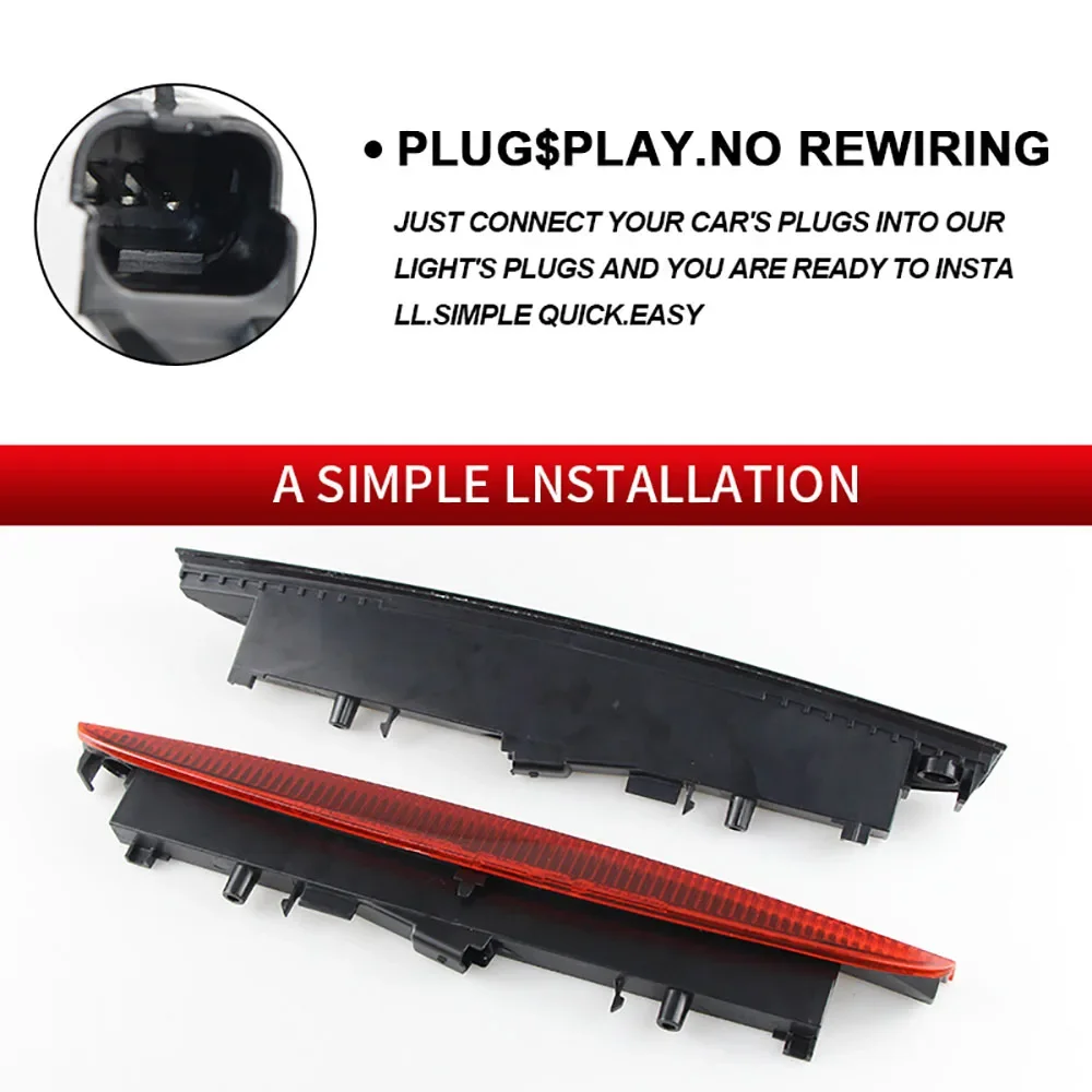 1 × لرينو ميجان MK2 Estate 2003-2008 LED سيارة الخلفية وقف الذيل مصباح ضوء الفرامل 8200175538 عالية المستوى الثالث إكسسوارات مضيئة #4