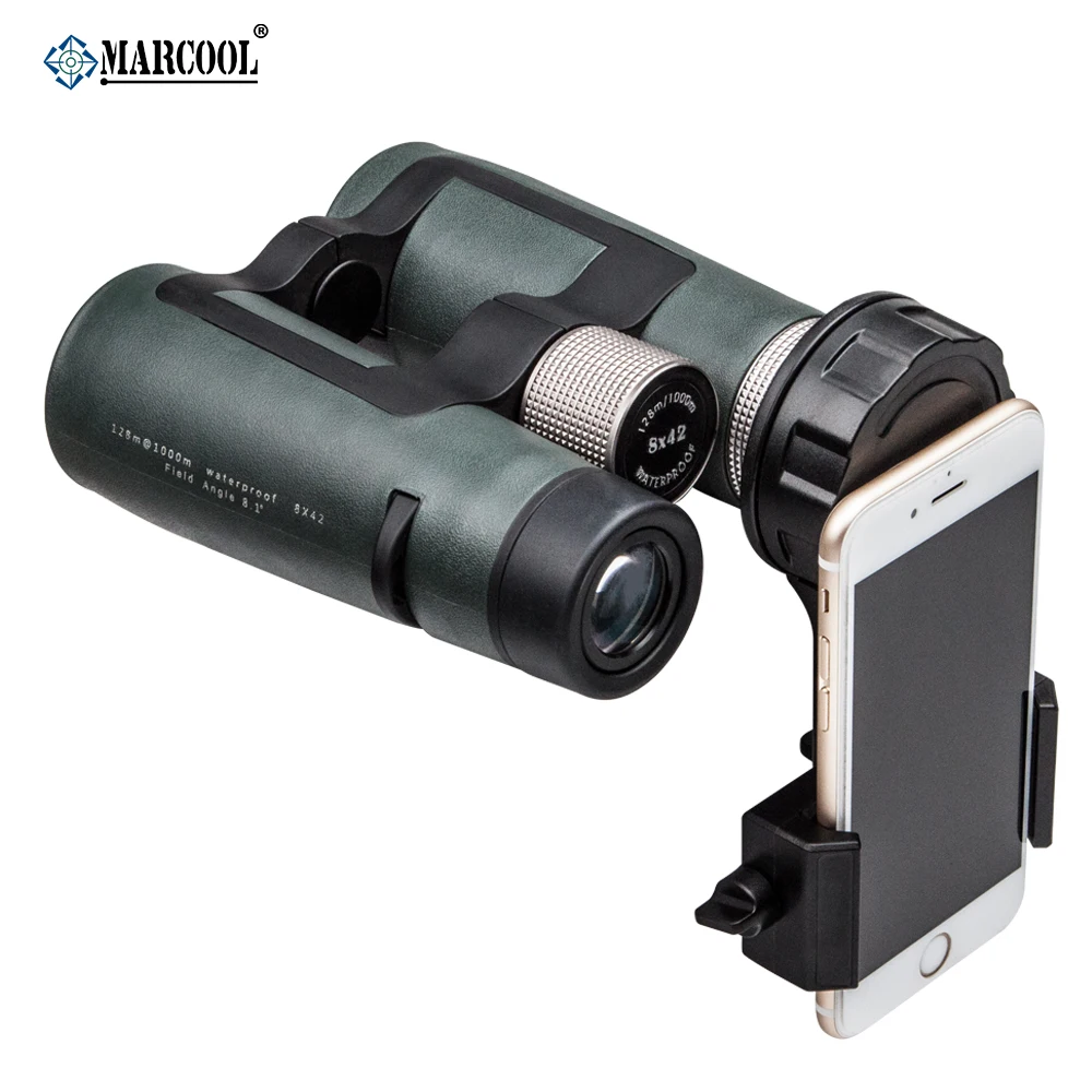 Marcool Universal Cell Phone Adapter Bracket Clip Mount Rotary Clamp Soft Rubber for Binocular Monocular Telescope CM-9