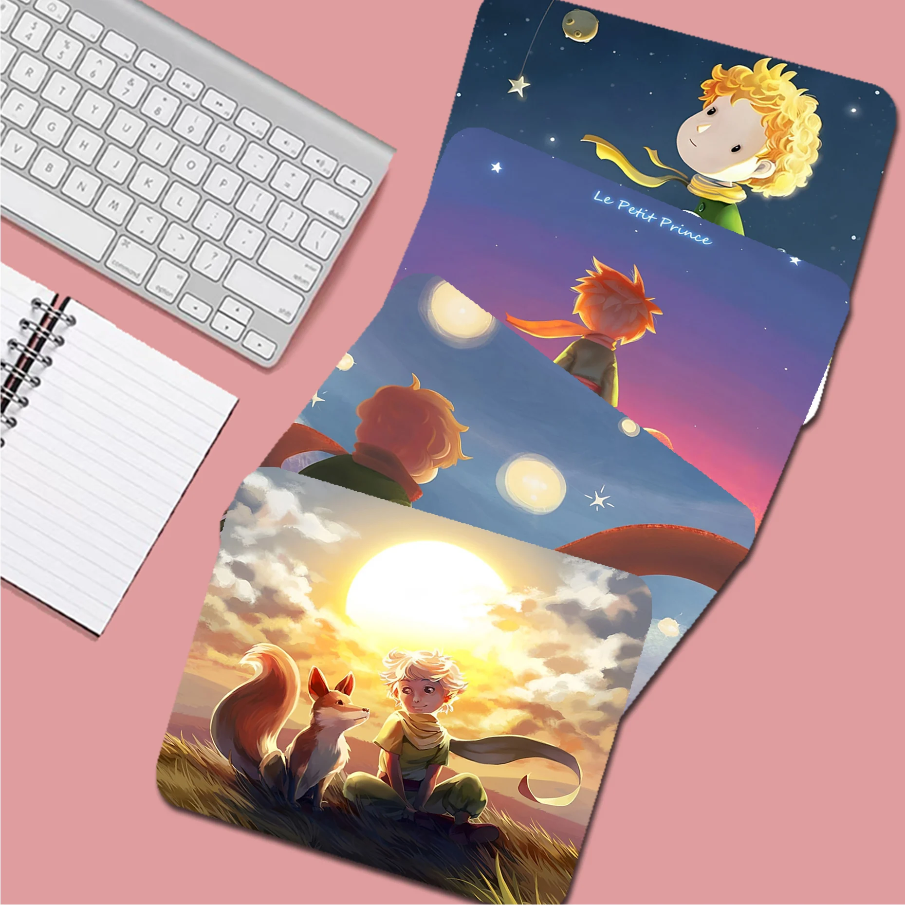 

High Quality The Little Prince and The Fox Mousepad Small Office Computer Desk Mat Table Keyboard Mouse Pad Deskpad Home Decor