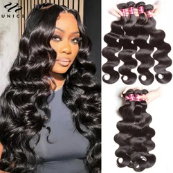 UNice Body Wave Bundles 100% Human Hair 3/4 PCS Deal 100Grams Per Bundle 8-30Inch