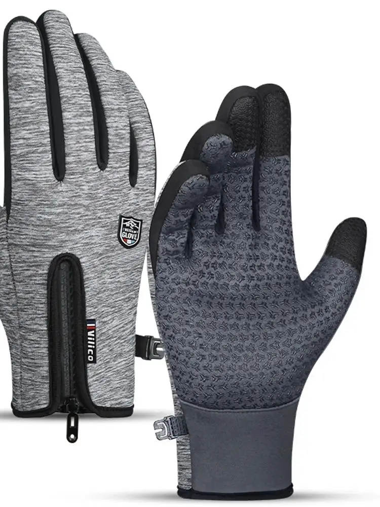 AliExpress Kyncilor Men's and Women's Autumn and Winter Gloves - Waterproof and Warm Gloves for Cold Weather, Warm Gloves for Running and Cycling, S