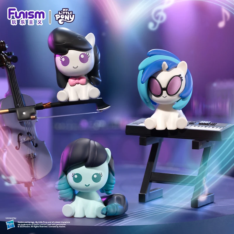 FUNISM Original genuino My Little Pony la amistad es la serie mágica botella mágica caja ciega figuras de grano lindo juguetes de adorno regalo