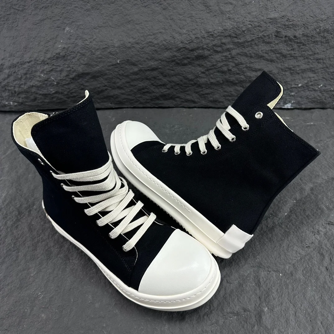 Luxury Couple High-Top Canvas Shoes, Stylish Retro Platform Casual Shoes, Dark Style Sneakers, Brand Discounts, Holiday Gifts