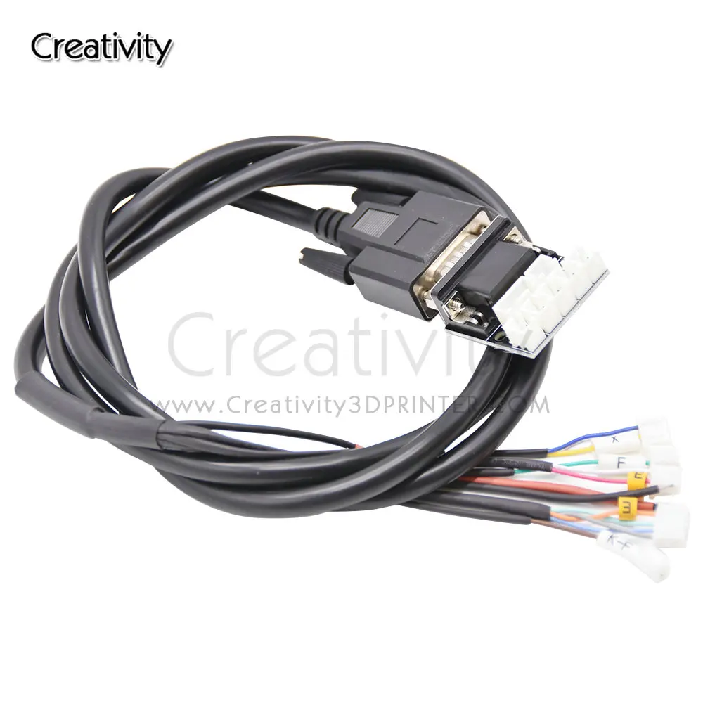 3D Printer Integrated Extrusion/Nozzle Heating/ Control with VGA Signal Cable Transmission Motherboa for Most 3D Printer