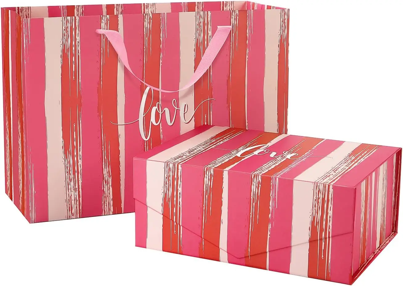 

Luxury Gift Box with Bag 9x6.5x3.8 Inches Magnetic Gift Box with Lid for Women Valentine's Day Weddings Birthdays Anniversaries