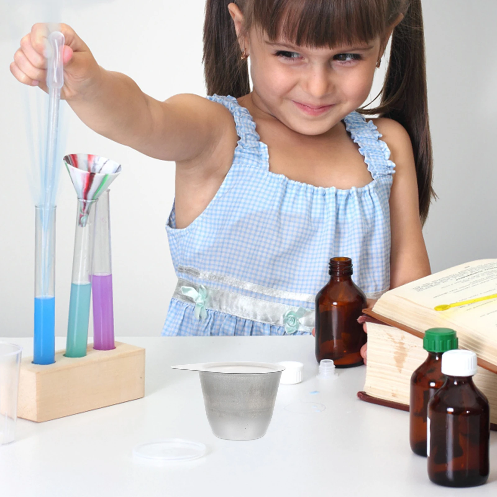 Heat Resistant Iron Cup Durable Laboratory Dish With Lid For Melting Smelting Refining Strong Alkaline Substances Shortens Time