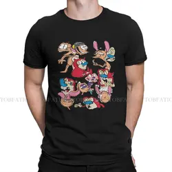 Show The Ren & Stimpy Show Anime Men T Shirt Cotton Fashion O-Neck TShirt Harajuku Streetwear