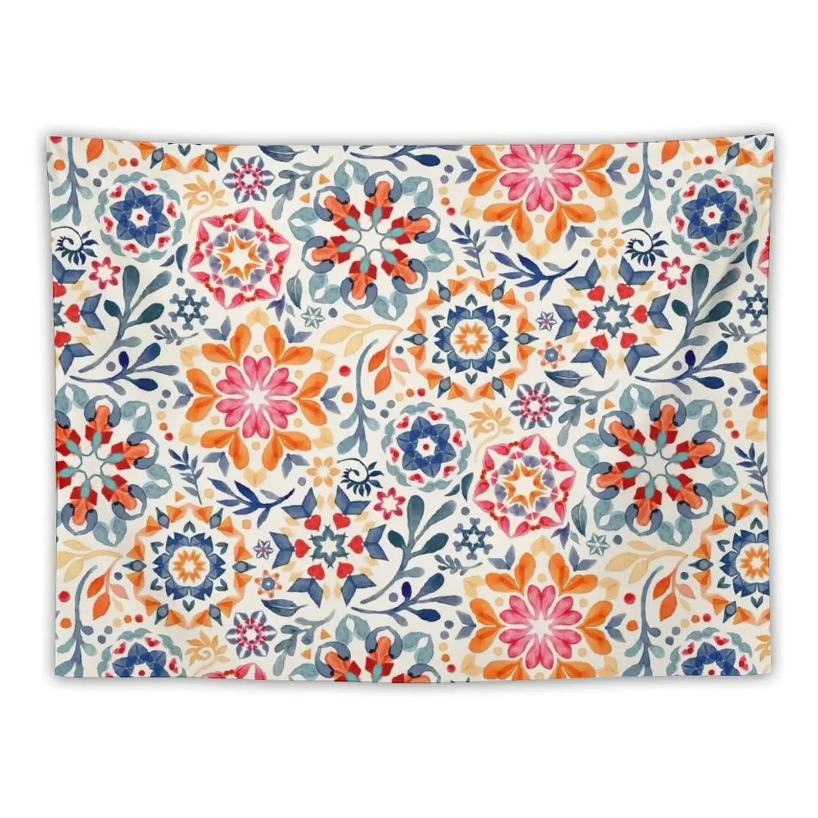 

Watercolor Kaleidoscope Floral - desaturated Tapestry Korean Room Decor Bedroom Decor Aesthetic Decoration Room Tapestry