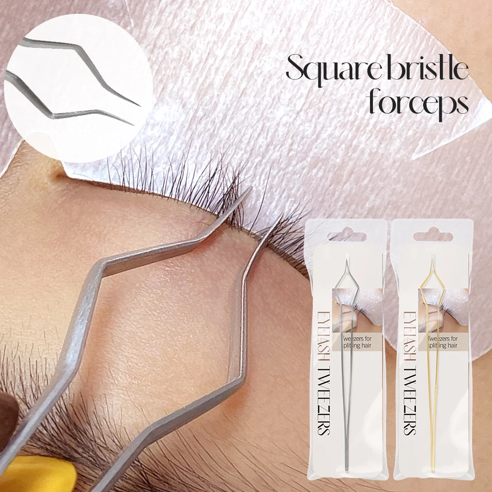 Roestvrijstalen mee-eter-extractortang met gebogen uiteinde, professionele pincet voor het verwijderen van acne en mee-eter, acne-tang met gebogen uiteinde