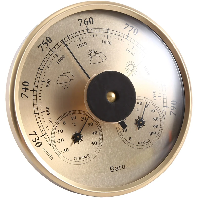 Multifunctionele Temperatuur Vochtigheid Druk Barometer Voor Opknoping Duurzaam Makkelijk Te Gebruiken