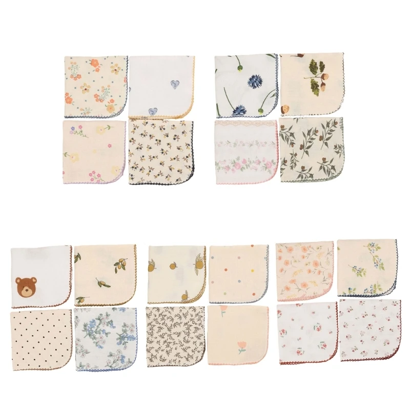 Cotton Towel Set Baby Handkerchief Bath Washing Cloth set for Newborns