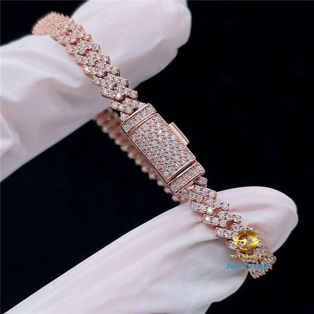 Fine Jewelry Hip Hop Pass Diamond Tester 5mm Moissanite Vvs Cuban Chain Bracelet