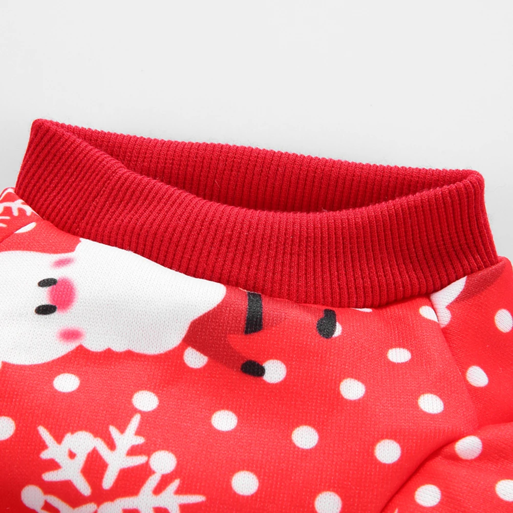 

Clothes for Pets Snow and Santa Design Party Adorable Costume Puppy