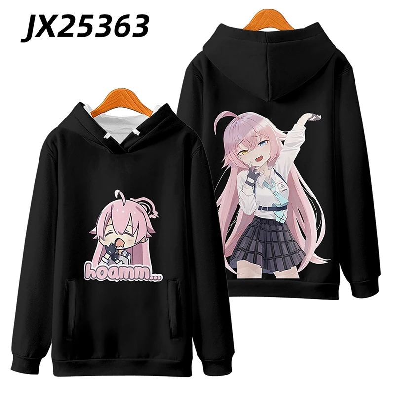 Anime Azul Arquivo Engraçado Hoodie, Hip Hop Graphic Moletons, Unisex Streetwear, Harajuku Agasalho, Roupas de grandes dimensões, 2024