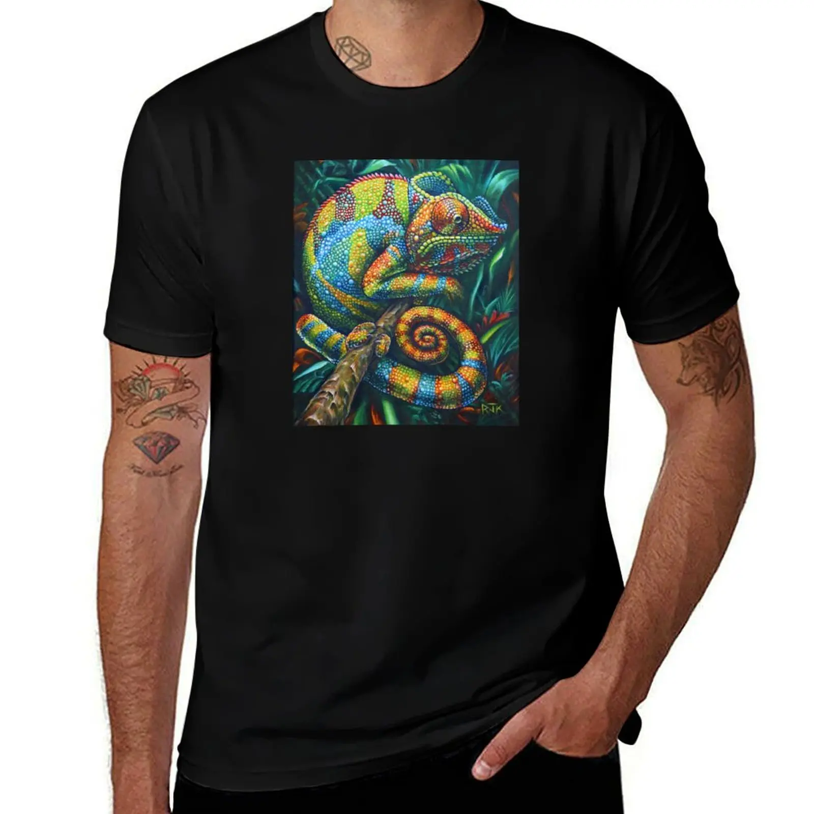 Red, Green, and Gold (and Blue) T-Shirt Lightweight Basic Short Sleeve Shirt T-Shirt