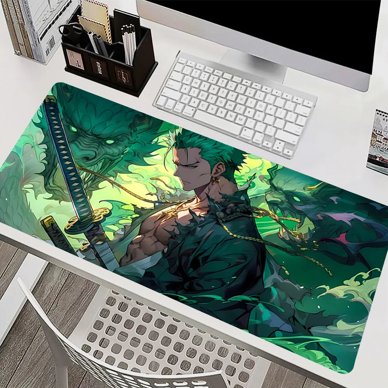 

Mouse Pad PC Accessories Keyboard Pad Office One Piece Zoro Desk Mat Anti Slip HD Mousepad Rubber Tablet Pad Gaming Extended Pad