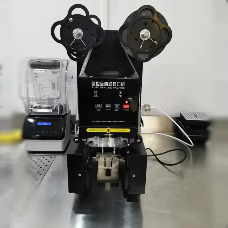 Commercial Cup Sealing Machine Professional Commercial Automatic 90/95mm Plastic/paper Coffee Drink Bubble Tea Juice Cup  Sealer