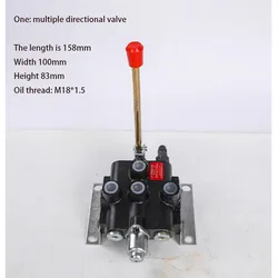 Suitable for ZS1-L118 Series Multiway Valve Manual Hydraulic Multiway Valve Distributor