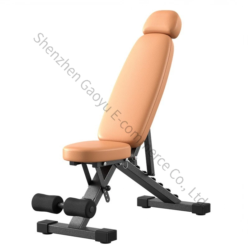 New Foldable Dumbbell Stool Home Fitness Chair Flying Bird Sit-ups Assistive Equipment Bench Press Stool