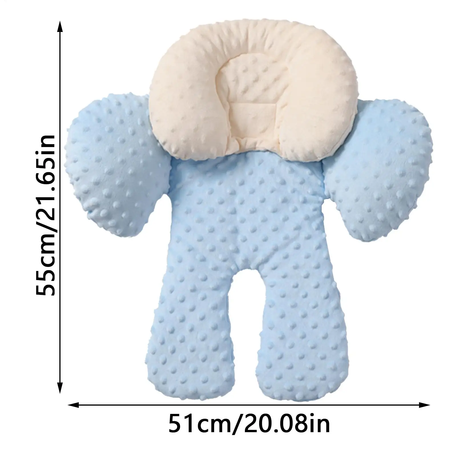 وسادة مقعد سيارة للأطفال صديقة للبشرة، مقعد سيارة للأطفال الصغار، دعم رأس مقعد السيارة للفتيات الصغيرات لعربة الأطفال المتأرجحة #6