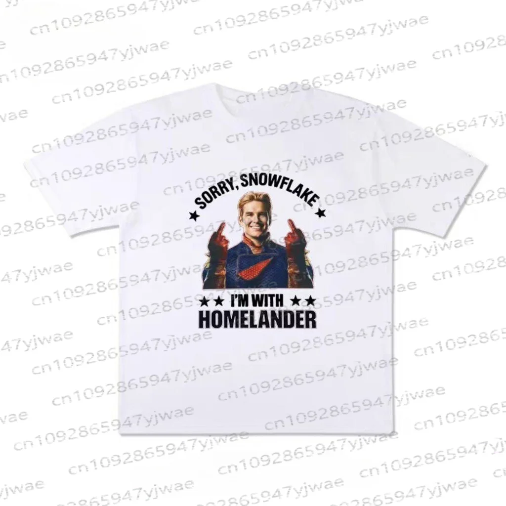 American TV The Boys Homelander Grafik-Baumwoll-T-Shirt, Sommer-Streetwear, Y2k, kurzärmelig, modisch, lässig, Vintage, Eltern-Kind-T-Shirt – Detail 21