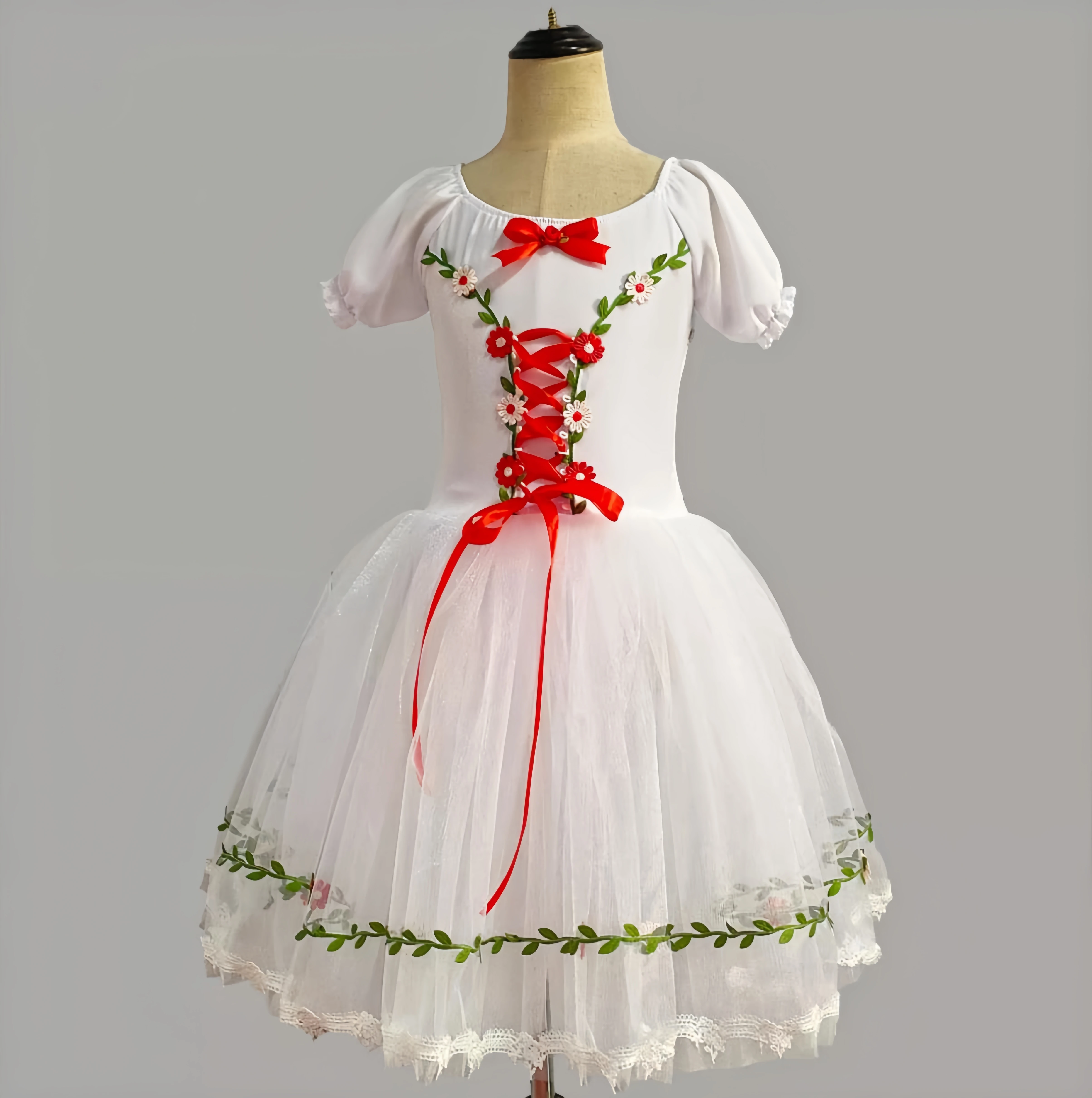 

Kids Professional Tutu Ballerina Dress Long Romantic Tutu Performance Clothing Swan Lake Ballet Children Girl Ballet Costume