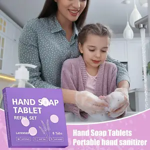 Mão Sabonete Tablet Recargas, Espuma Hand Wash, Fragrância Refrescante, Ferramenta de Lavar as Mãos para Viagem de Negócios, Viagem, 8pcs 10 principais vendas travesseiro viscoelástico gel - №1