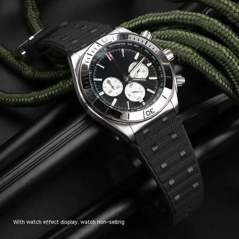 Dla Breitling chronoma B01 gumowy pasek do zegarka fluoru mściciel Super seria Ocean pasek do zegarka 22 mm24mm wodoodporna bransoletka męska