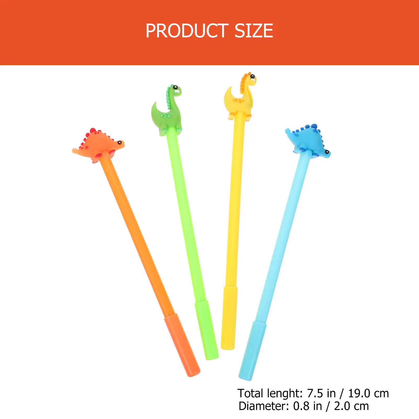 16 Pcs Funny Pen Sign Pens Gel Ink Dinosaur Stationery Black Cute Cartoon for Writing