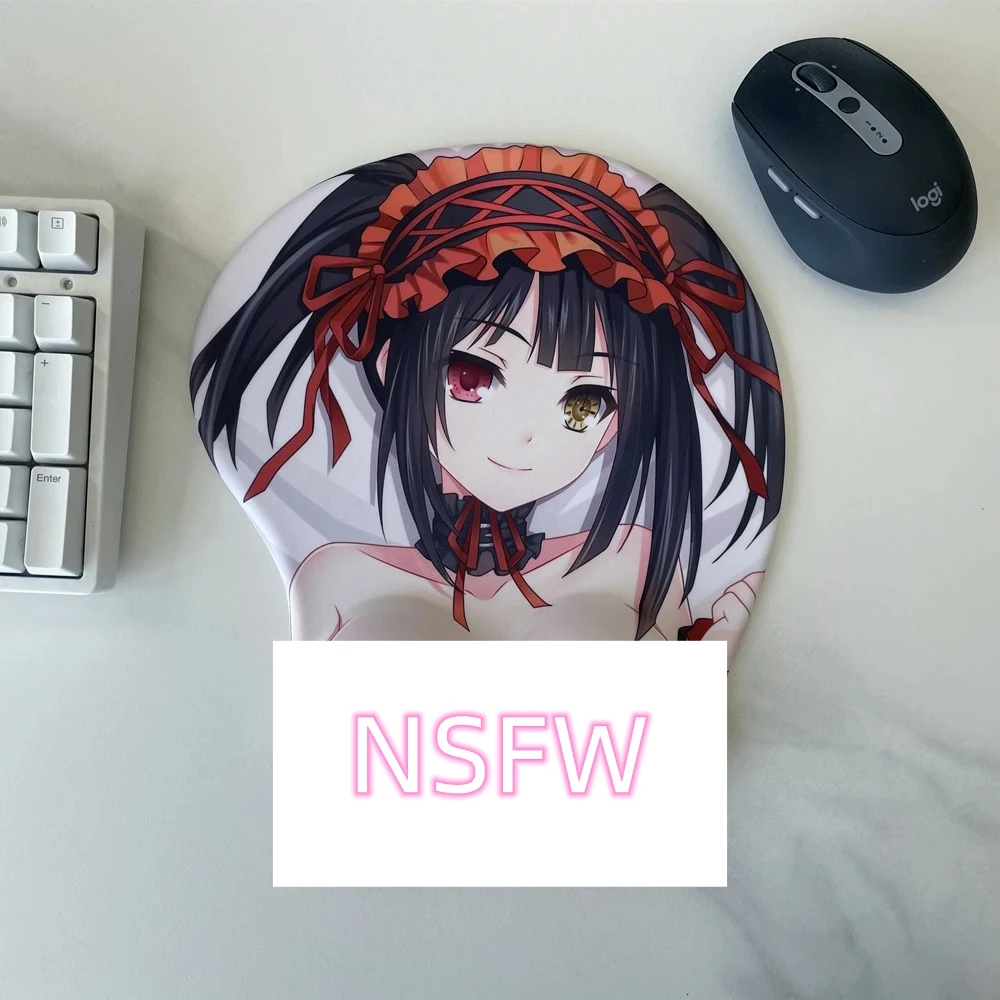 

Tokisaki Kurumi Bulging mousepad Anime for Date A Live 3D Mouse Pad with Silicone Gel Wrist Rest