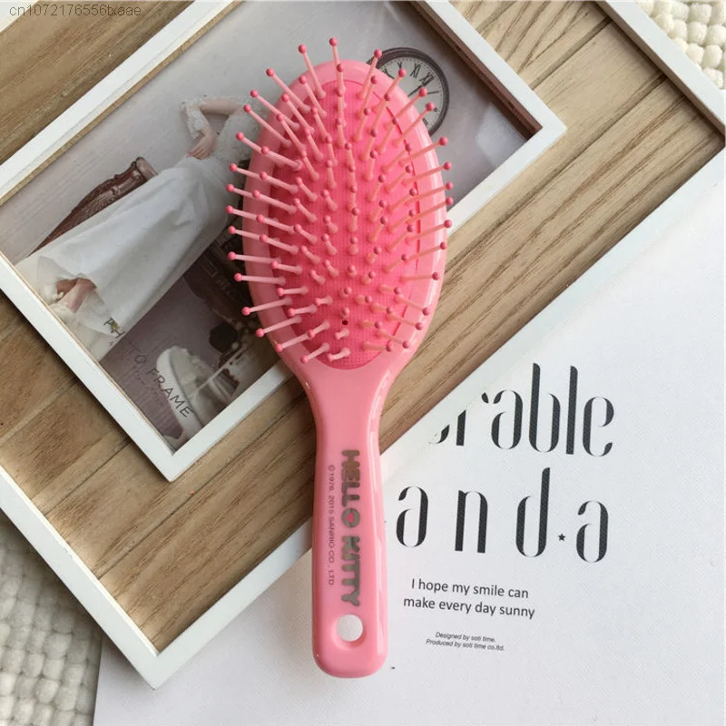 Sanrio Hello Kitty Hair Brush Antistatic Fluffy Mini Air Cushion Combs Children Soft Hair Comb Beauty Accessories Home Supplies