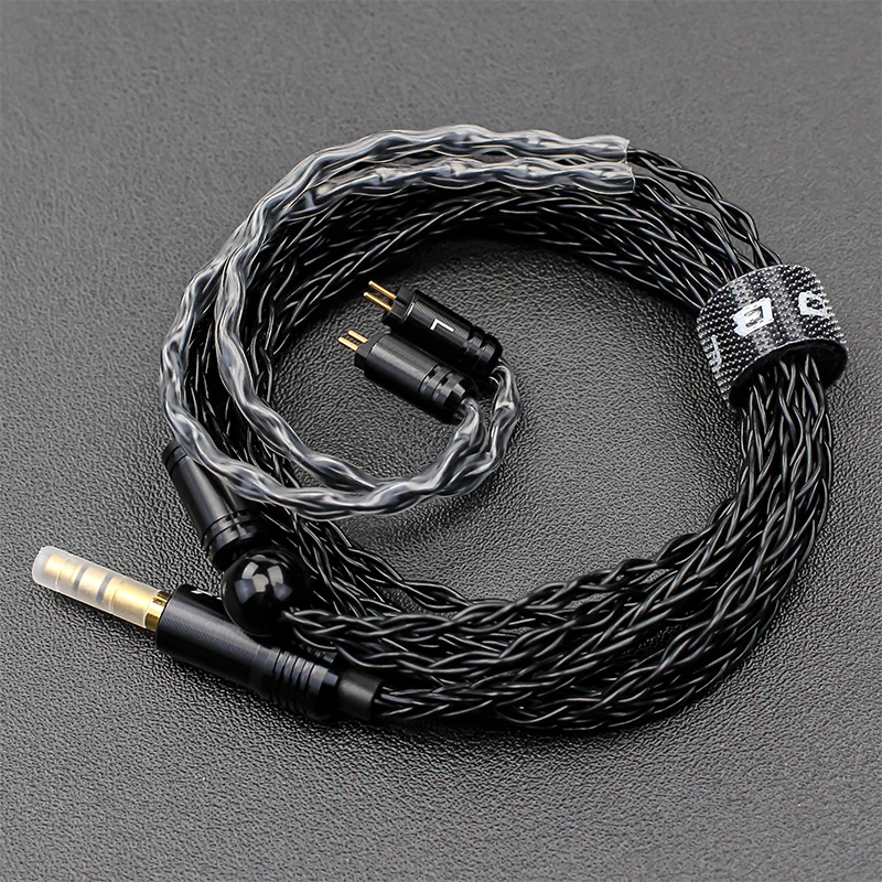8core MMCX 2Pin 0.78mm Earphone Cable with 3.5 Gold-Plated Plug Balanced Headset Audio Jack Cable For SE315 SE425 LS50