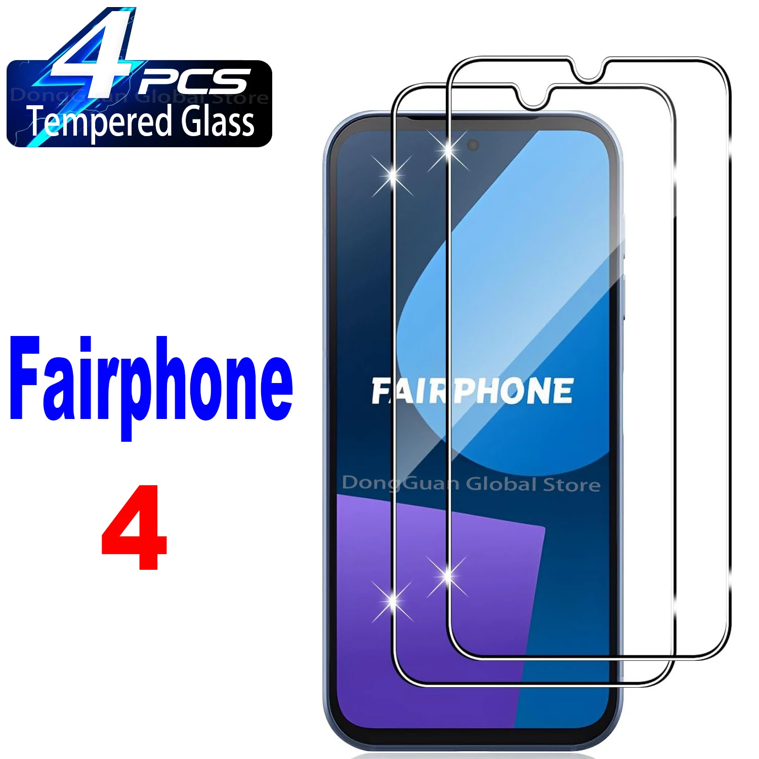 

2/4Pcs Tempered Glass For Fairphone 4 Screen Protector Glass Film