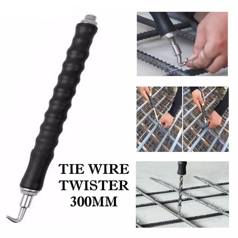 New High Qualit Tie Wire Twister Twister Recoil And Reload Rubber Handle Securely Semi-automatic Tools 12 Inch