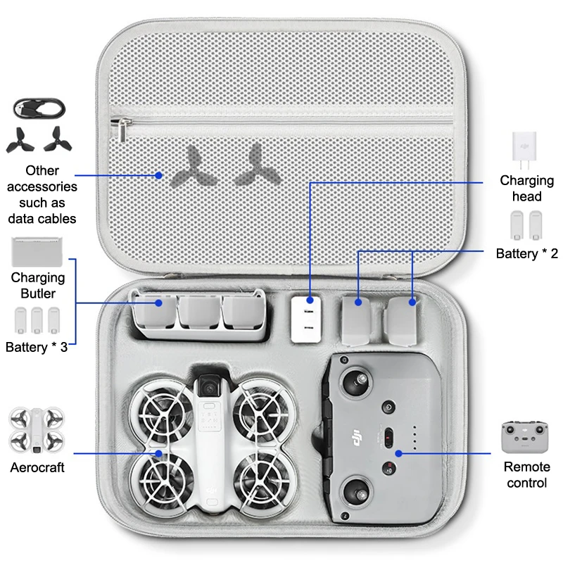 Портативный чехол для NEO, противоударная сумка для хранения, защитный чехол, сумка для NEO Drone, чехол для пульта дистанционного управления и аксессуаров
