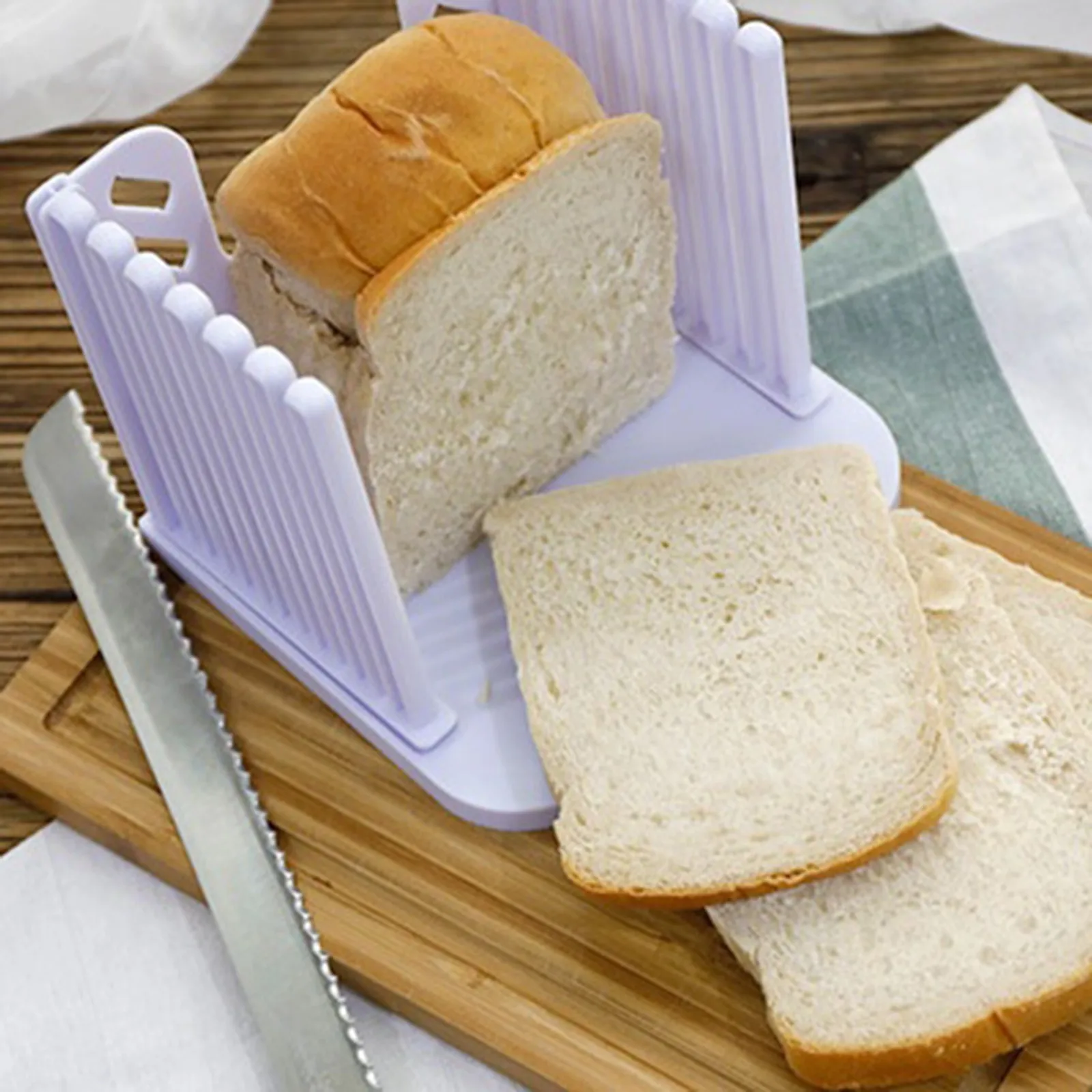 Cutting Toast Slicer Mold Bread Loaf Kitchen Cutter Tools Loaf Ship Mold Cutter Pro Bread Slicer Rectangle Slicing Guide