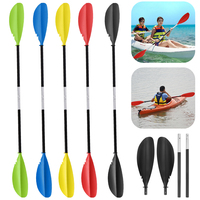 1pc 222cm kayak paddle Boat Paddle Professional double head paddle, can be split into 2 single paddles for Outdoor Water Sports