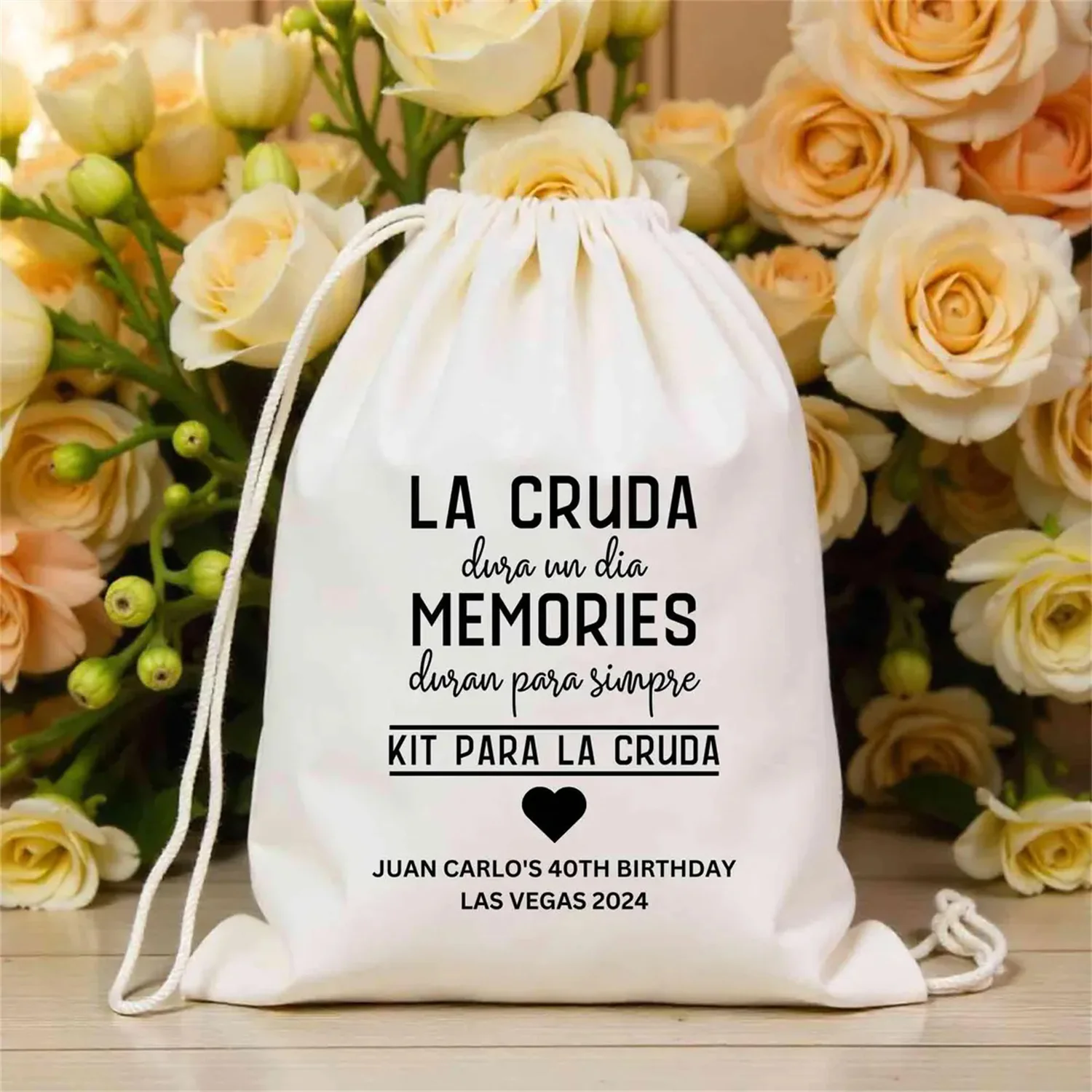 25 Pcs Custom La Cruda Hangover Kit Bags - Wedding Favor Bag - Hen Party Bag - Hangover Only Last a Day Bags - Mexico Hangover K