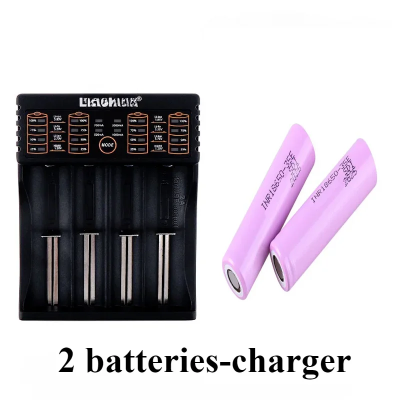 18650-35E 3.7V Power Lithium Battery 3500mAh Capacity Electric Tool 10A with Charger