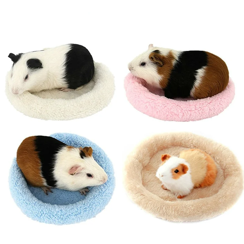 Pet Supply Winter Soft Fleece Guinea Pig Bed Small Animal Cage Mini Mat Hamster Rat Sleeping Bed Hamster Bed Sofa Hedgehog