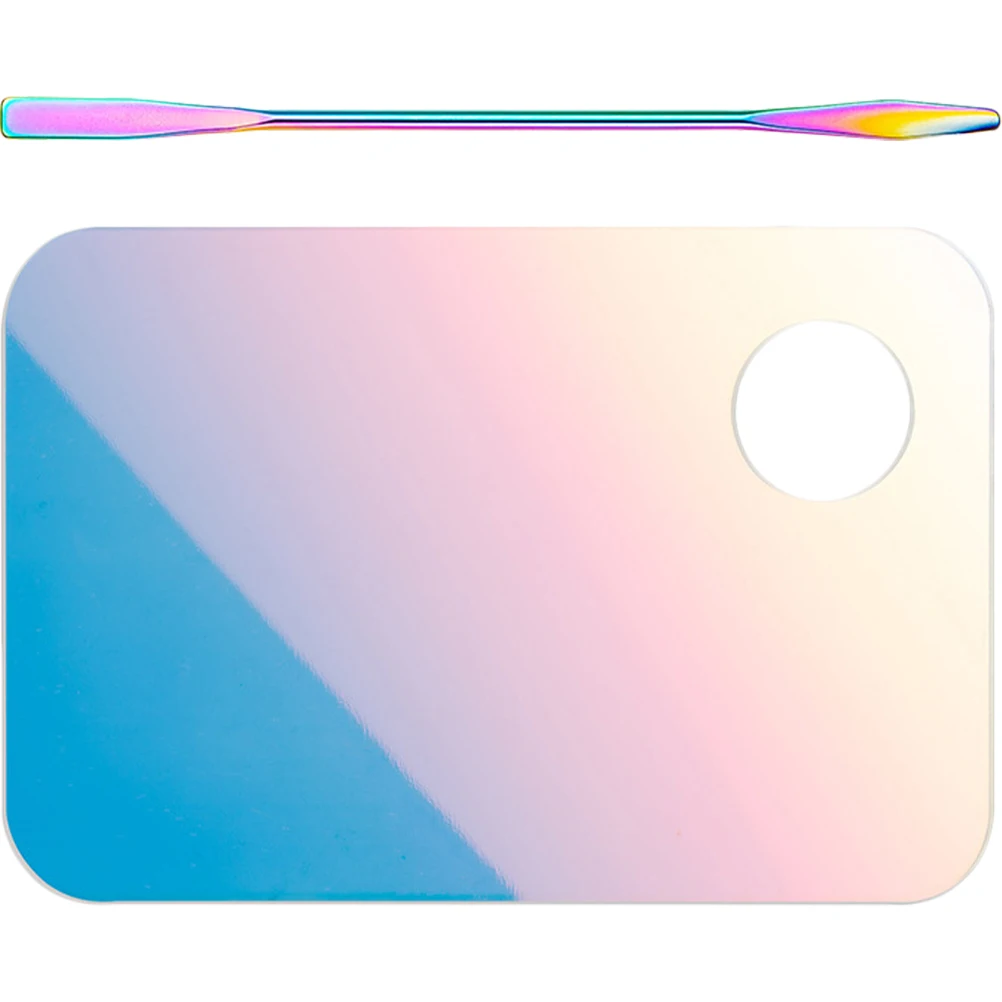 

Palette Set Color Mixing Spatula Plate Foundation Paint Tray Acrylic Makeup Sanitary Tool