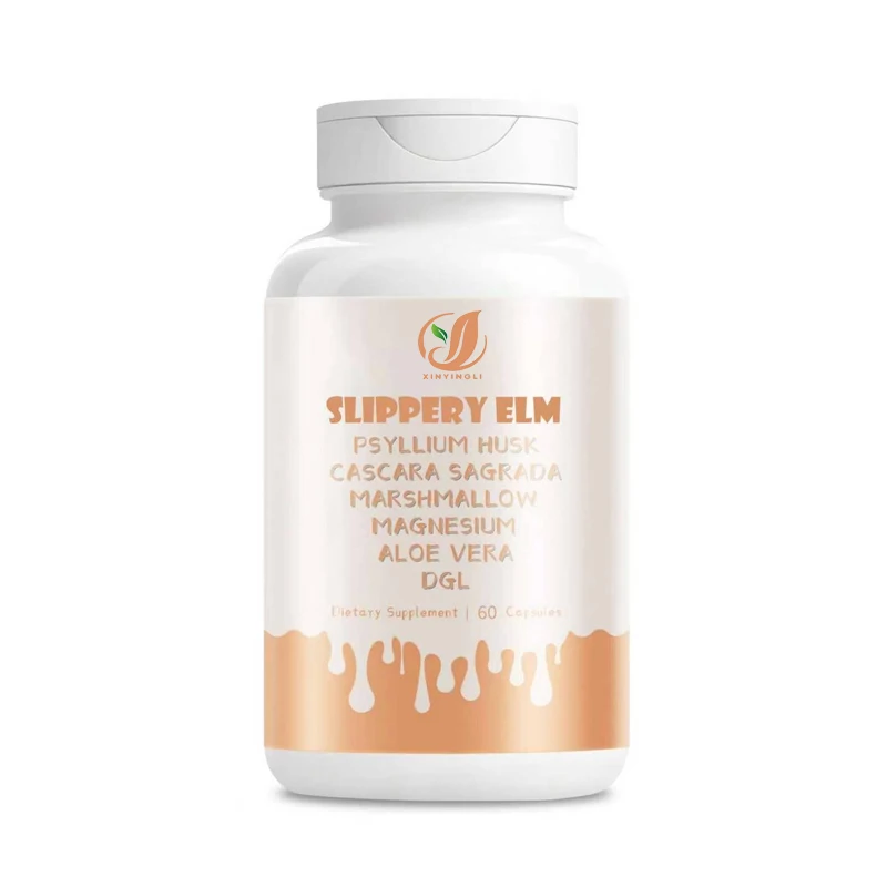 Cápsulas de Psyllium con Aloe Vera, Cápsulas de Álamo Escamoso, Magnesio, Malvavisco, Cascara Sagrada, Suplemento DGL
