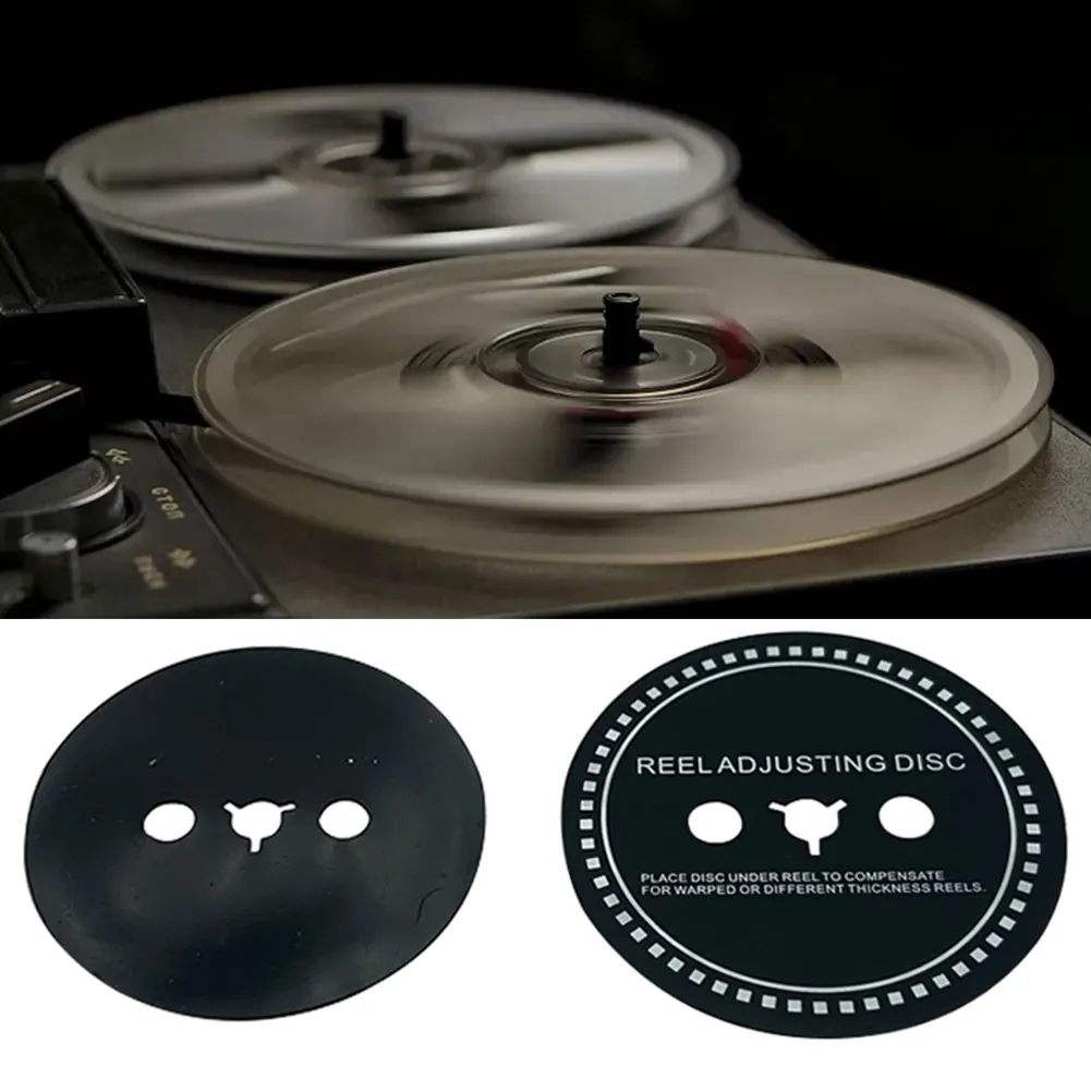 2 قطعة بكرة فاصل ضبط القرص الأسود 0.9 مللي متر ضبط فاصل ترايدنت/نب محول فاصل لبكرة إلى بكرة مسجلات الشريط #3